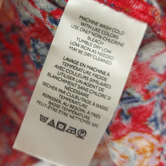 Free People Floral Printed Ruffled Up Crop Top Cotton and Linen Size Medium - Picture 6 of 8